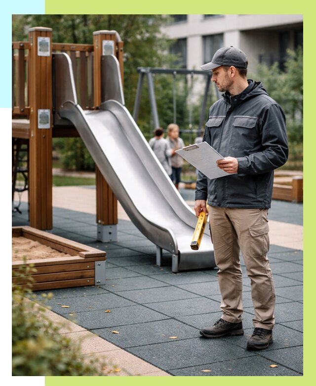 Сертификация детских площадок в Луге от 25775 р. | Алешин-Лга