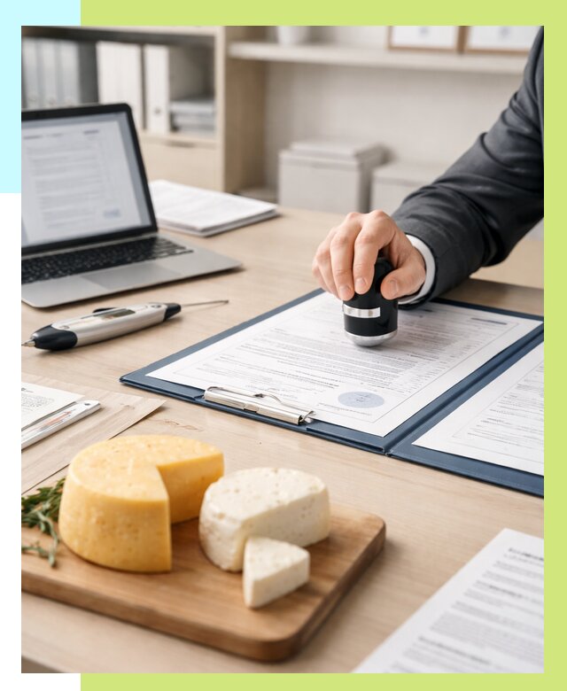 Сертификация сыров в Луге от 15465 р | Сертификат на сыр Алешин-Лга