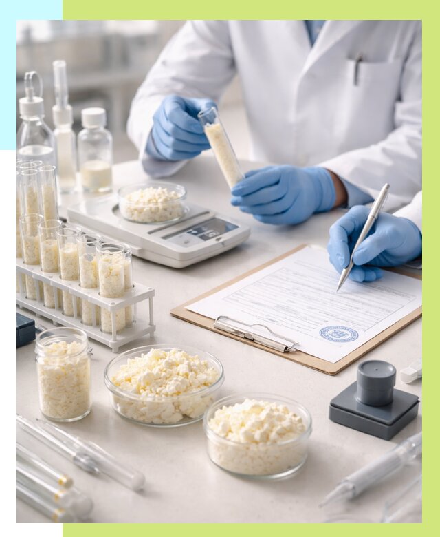 Сертификация творога в Луге от 12372 р. под ключ | Алешин-Лга