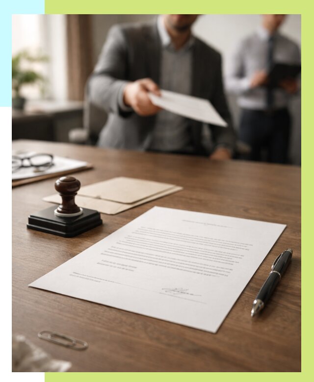 Отказное письмо по сертификации в Луге от 3609 р. | Алешин-Лга