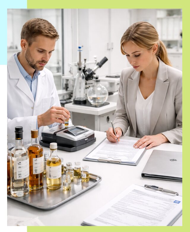 Заключение о спиртосодержании в Луге, от 5155 р., Алешин-Лга