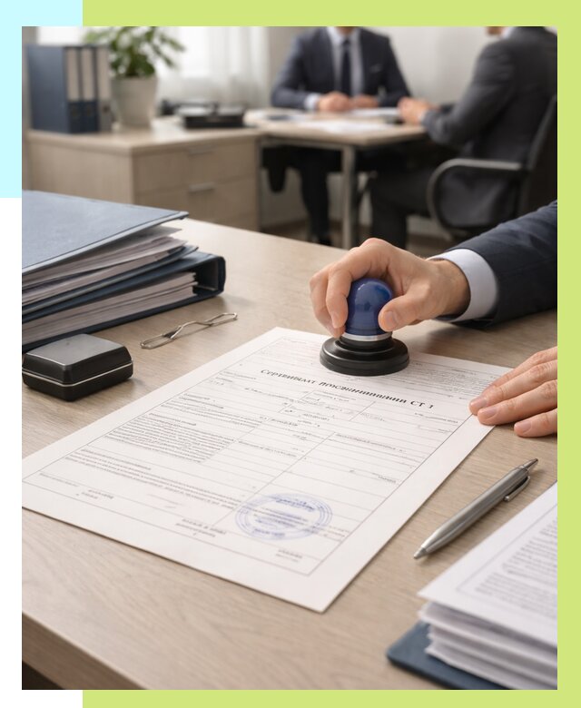 Сертификат происхождения СТ 1 в Луге от 4640 р. | Алешин-Лга