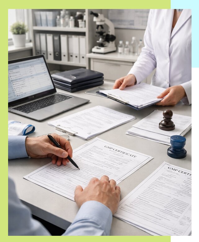 Оформление сертификата GMP в Луге для фармпроизводства