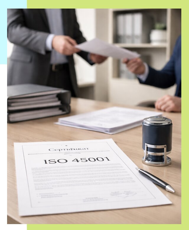 Сертификат ISO 45001 в Луге под ключ от 46395 р. | Алешин-Лга