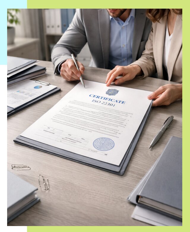 Сертификат ISO 22301 в Луге от 46395 р. | Алешин-Лга срочно